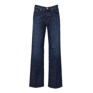 Dondup Wide-Leg High-Waist Jeans With Subtle Stitching Details - NWT